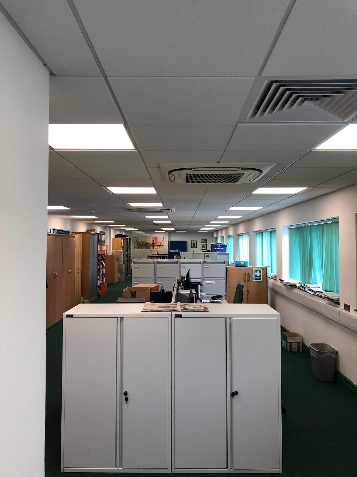 Business office LED lighting project