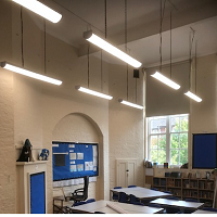 Energy efficient LED Lighting in School