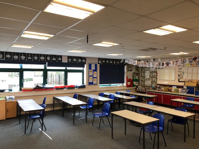 LED lighting project in a school